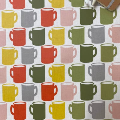 Mug of tea pvc coral