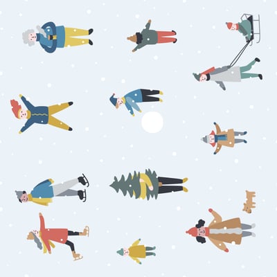 Midwinter fun on ice — afbeelding 2 van 3