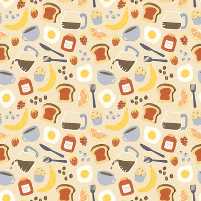 Breakfast pastel — afbeelding 3 van 3