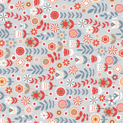 Scandi flowers grey — afbeelding 3 van 3