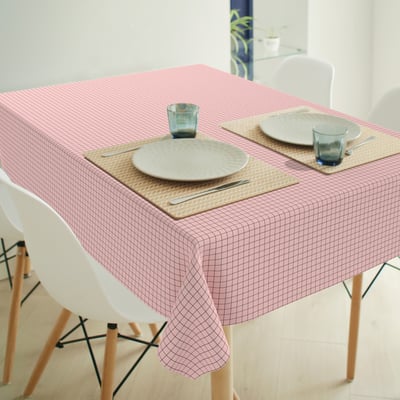 Grid black - dusty pink