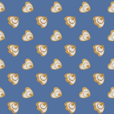 Indonesian hearts blue-ocher — afbeelding 2 van 3