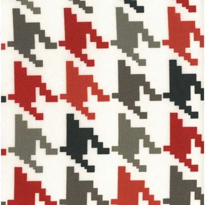 Pied de poule rood-bruin