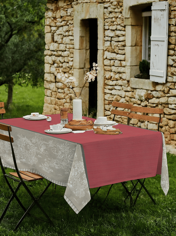 Toile de Jouy rood — afbeelding 1 van 2